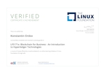 Сертификат Blockchain for Business